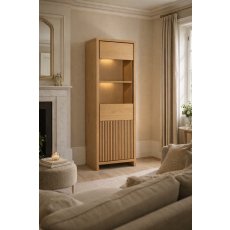 MaxFurn Levanzo Glazed Cabinet (1 Glazed Door / 1 Door)