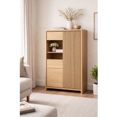 MaxFurn Levanzo Glazed Cabinet (1 Glazed Door / 2 Doors)