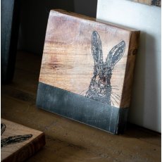 Hare Coaster Black Marble Set of 4