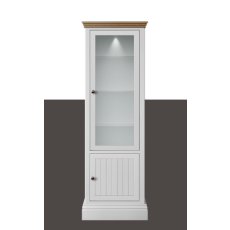Hill & Hunter New England Narrow 2 Door Glazed Cabinet