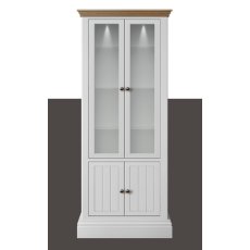 Hill & Hunter New England Wide 4 Door Glazed Cabinet Hill & Hunter New England Wide 4 Door Glazed Cabinet