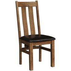 Dallow Rustic Twin Slat Chair