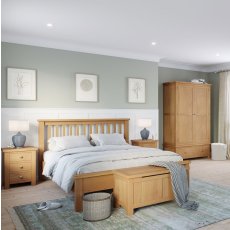 Dallow Oak All Hanging Double Wardrobe