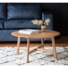 Madrid Round Coffee Table - Oak Madrid Round Coffee Table - Oak