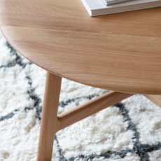 Madrid Round Coffee Table - Oak