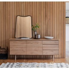 Madrid 2 Door 3 Drawer Sideboard - Oak