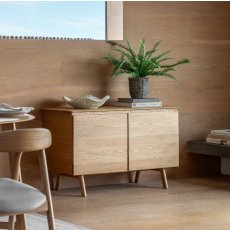 Madrid 2 Door Sideboard - Oak Madrid 2 Door Sideboard - Oak