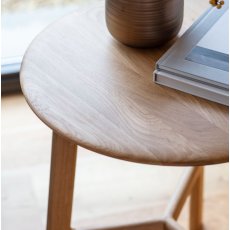 Madrid Round Side Table - Oak