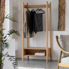 Hatfield Open Wardrobe - Natural Oak