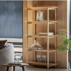 Hatfield Open Display - Natural Oak