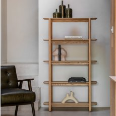 Hatfield Open Display - Natural Oak Hatfield Open Display - Natural Oak