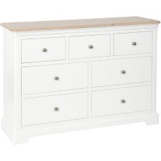 Lingwood Painted White 3 Over 4 Combination Chest Lingwood Painted White 3 Over 4 Combination Chest