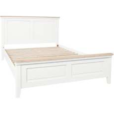 Lingwood Painted White King Panelled Bed Frame