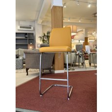 Vida Bar Stool Pumpkin PU (Was: £165 / Now £79)