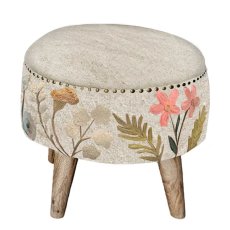 Winnie Linen Footstool Winnie Linen Footstool