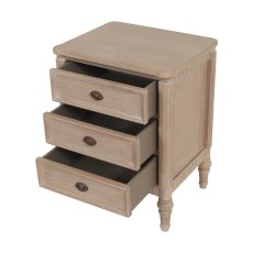 Willow 3 Drawer Bedside – Timber Wash Willow 3 Drawer Bedside – Timber Wash