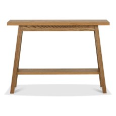 Brixton Rustic Oak Console Table With Shelf Brixton Rustic Oak Console Table With Shelf