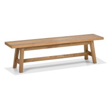 Brixton Rustic Oak Small Bench Brixton Rustic Oak Small Bench