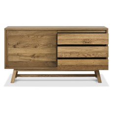Brixton Rustic Oak Wide Sideboard