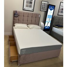 King (5ft) 2+2 Drawer Divan, Headboard & TEMPUR Mattress Set (SRP: £2,222 / NOW: £899)