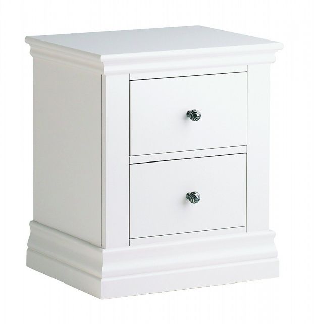Alyssa 2 Drawer Bedside Chest Painted