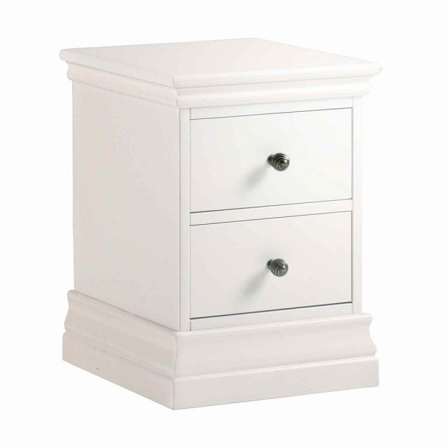 Alyssa Narrow Bedside Chest - Painted Top