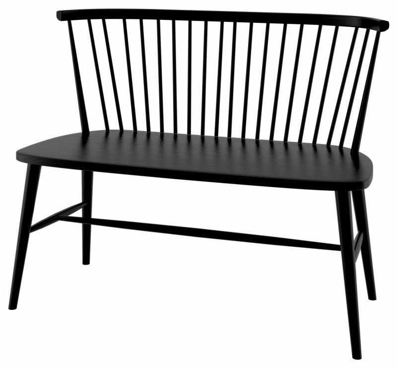Como Dining Bench Black Como Dining Bench Black