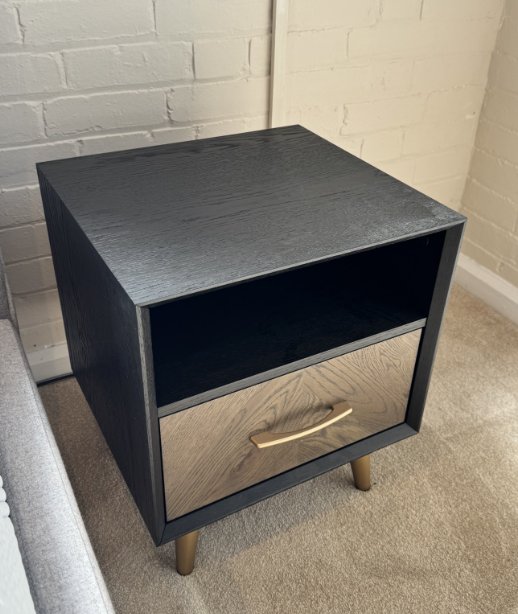 Lisbon 1 Drawer Nightstand (WAS: £313 / NOW: £139) Lisbon 1 Drawer Nightstand (WAS: £313 / NOW: £139)