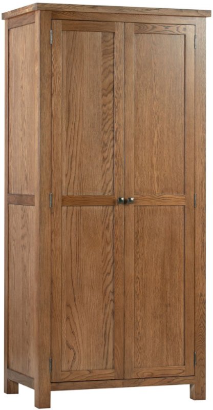 Dallow Rustic All Hanging Double Wardrobe Dallow Rustic All Hanging Double Wardrobe