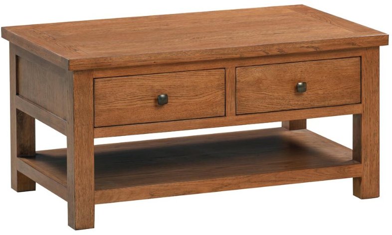 Dallow Rustic Coffee Table with 2 Drawers Dallow Rustic Coffee Table with 2 Drawers