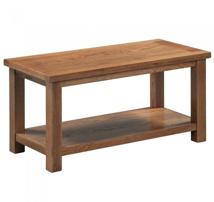 Dallow Rustic Large Coffee Table with Shelf Dallow Rustic Large Coffee Table with Shelf