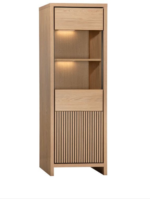 MaxFurn Levanzo Glazed Cabinet (1 Glazed Door / 1 Door) MaxFurn Levanzo Glazed Cabinet (1 Glazed Door / 1 Door)