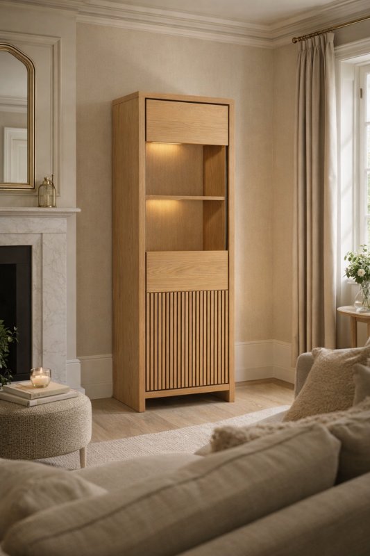 MaxFurn Levanzo Glazed Cabinet (1 Glazed Door / 1 Door) MaxFurn Levanzo Glazed Cabinet (1 Glazed Door / 1 Door)