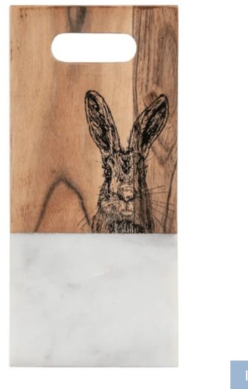 Hare Board Small White Marble Hare Board Small White Marble