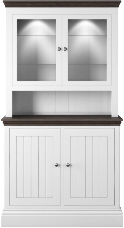 Hill & Hunter New England Small 2 Glazed Door Dresser Rack Hill & Hunter New England Small 2 Glazed Door Dresser Rack