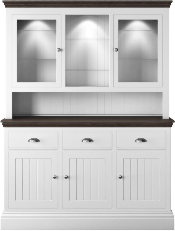 Hill & Hunter New England Medium 2 Glazed Door Dresser Rack Hill & Hunter New England Medium 2 Glazed Door Dresser Rack