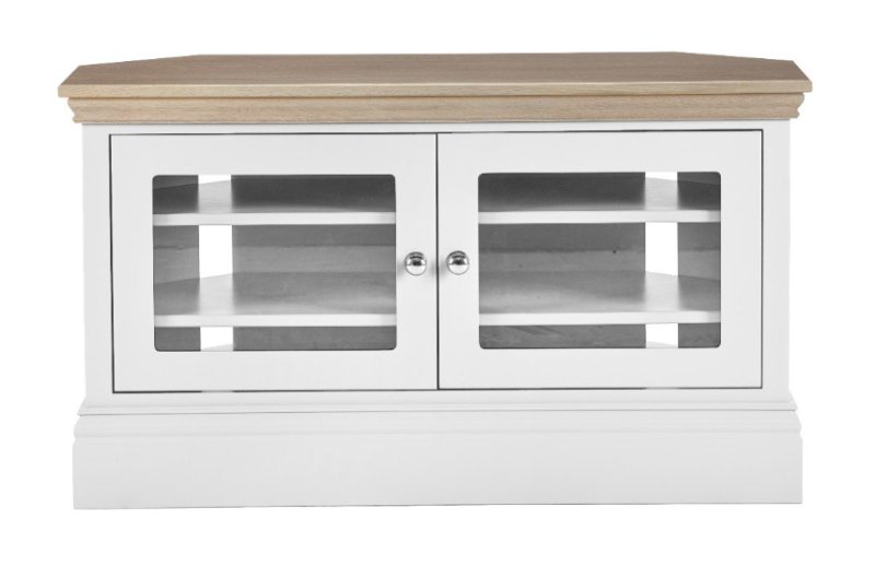 Hill & Hunter New England Corner 2 Glazed Door TV Unit Hill & Hunter New England Corner 2 Glazed Door TV Unit