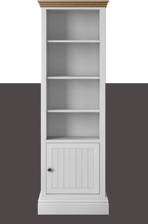Hill & Hunter New England Narrow Half Panelled Bookcase Hill & Hunter New England Narrow Half Panelled Bookcase