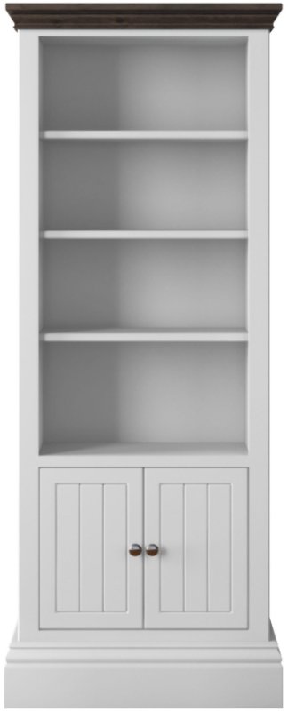 Hill & Hunter New England Wide Half Panelled Bookcase Hill & Hunter New England Wide Half Panelled Bookcase