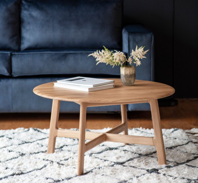 Madrid Round Coffee Table - Oak Madrid Round Coffee Table - Oak