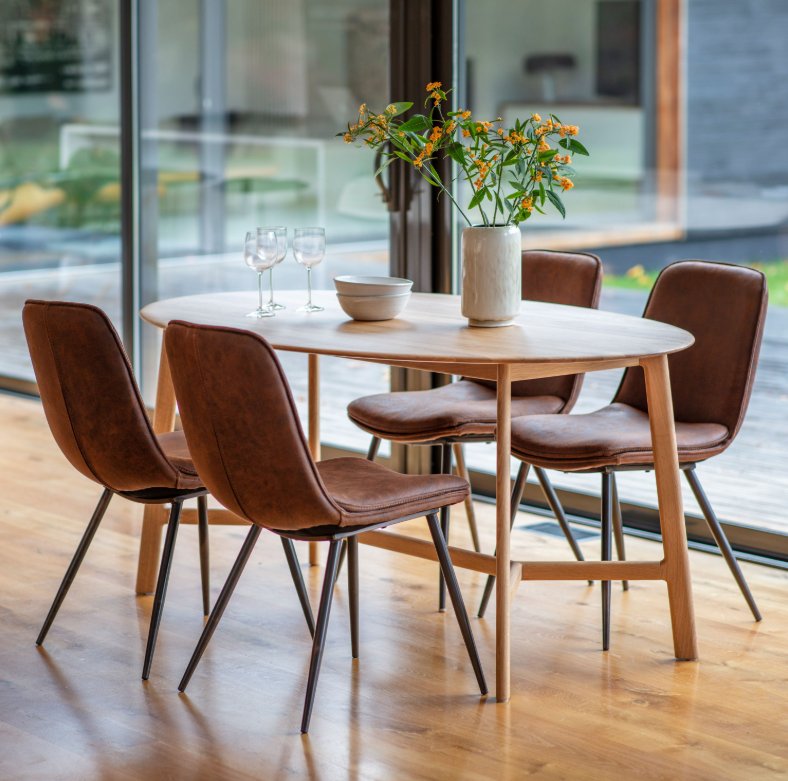 Madrid Oval Dining Table - Oak Madrid Oval Dining Table - Oak