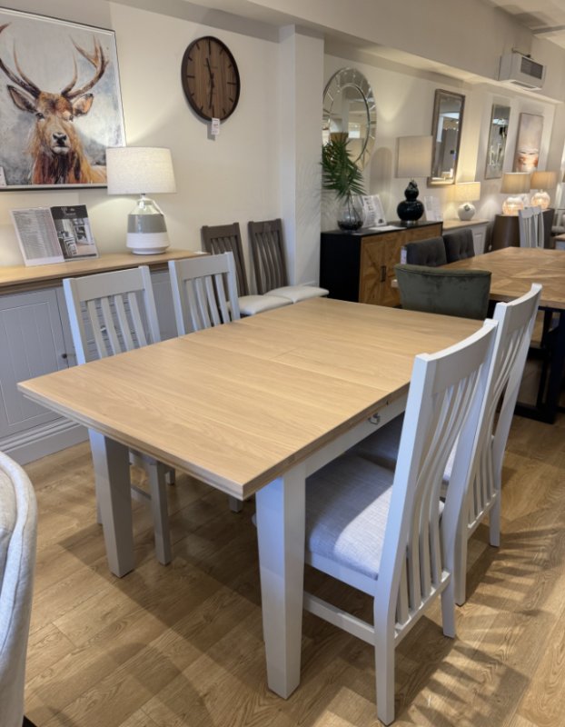 Hill & Hunter New England 122-152cm Extending Dining Table & Chairs (WAS: £4,473 / NOW: £1,799) Hill & Hunter New England 122-152cm Extending Dining Table & Chairs (WAS: £4,473 / NOW: £1,799)