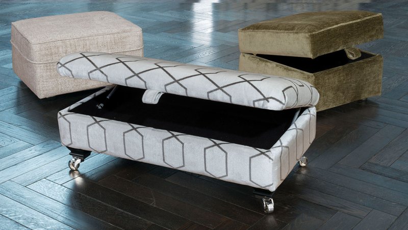 Alexander Legged Ottoman Footstool Alexander Legged Ottoman Footstool