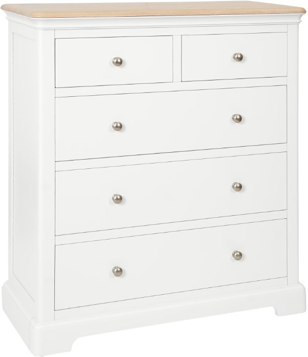 Lingwood Painted White 2 Over 3 Chest Lingwood Painted White 2 Over 3 Chest