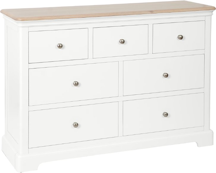 Lingwood Painted White 3 Over 4 Combination Chest Lingwood Painted White 3 Over 4 Combination Chest