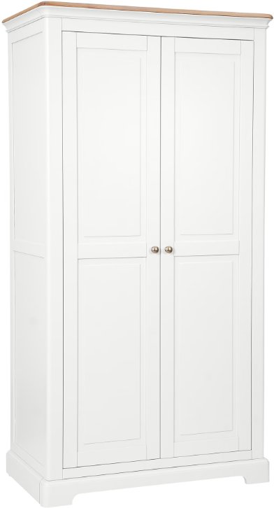 Lingwood Painted White All Hanging Double Wardrobe Lingwood Painted White All Hanging Double Wardrobe