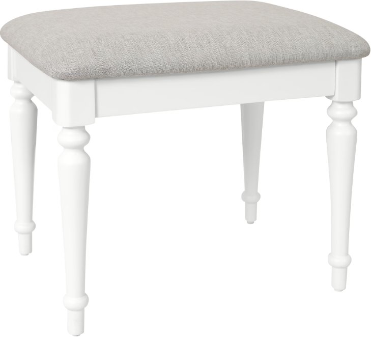 Lingwood Painted White Dressing Table Stool Lingwood Painted White Dressing Table Stool