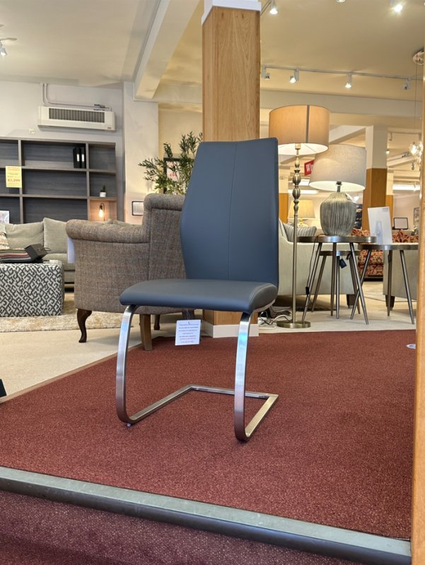 Vida Dining Chair Grey PU (Was: £140 / Now £49) Vida Dining Chair Grey PU (Was: £140 / Now £49)