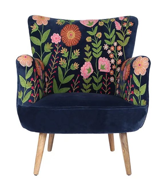 Blossome Navy Chair Blossome Navy Chair