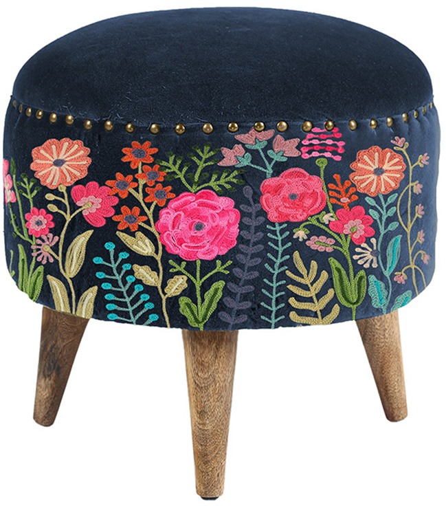 Liberty Navy Footstool Liberty Navy Footstool